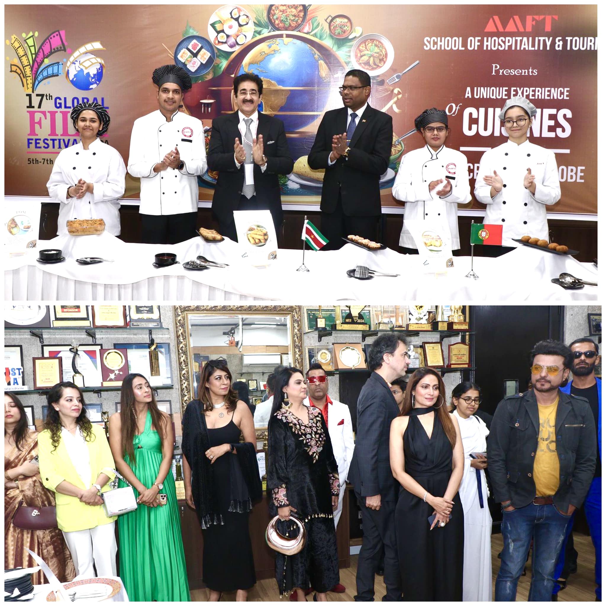 AAFT School of Hospitality and Tourism Showcases Suriname Cuisines at 17th Global Film Festival