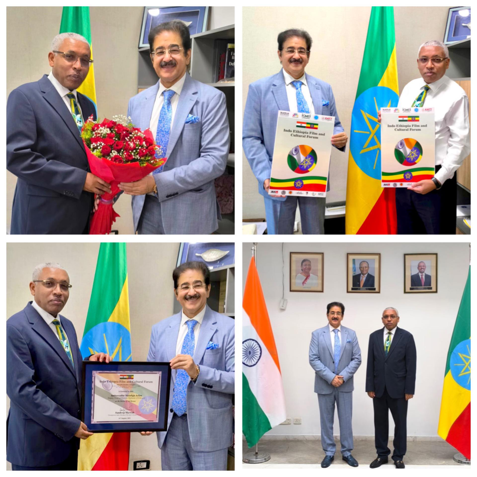 Indo-Ethiopia Film and Cultural Forum Gains Momentum with Poster Launch at Embassy of Ethiopia