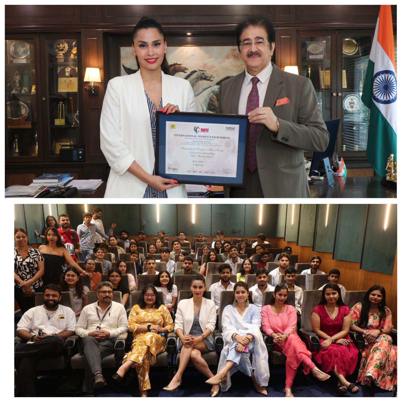 Renowned Canadian Presenter Kanika Wadhwa Engages with AAFT Students