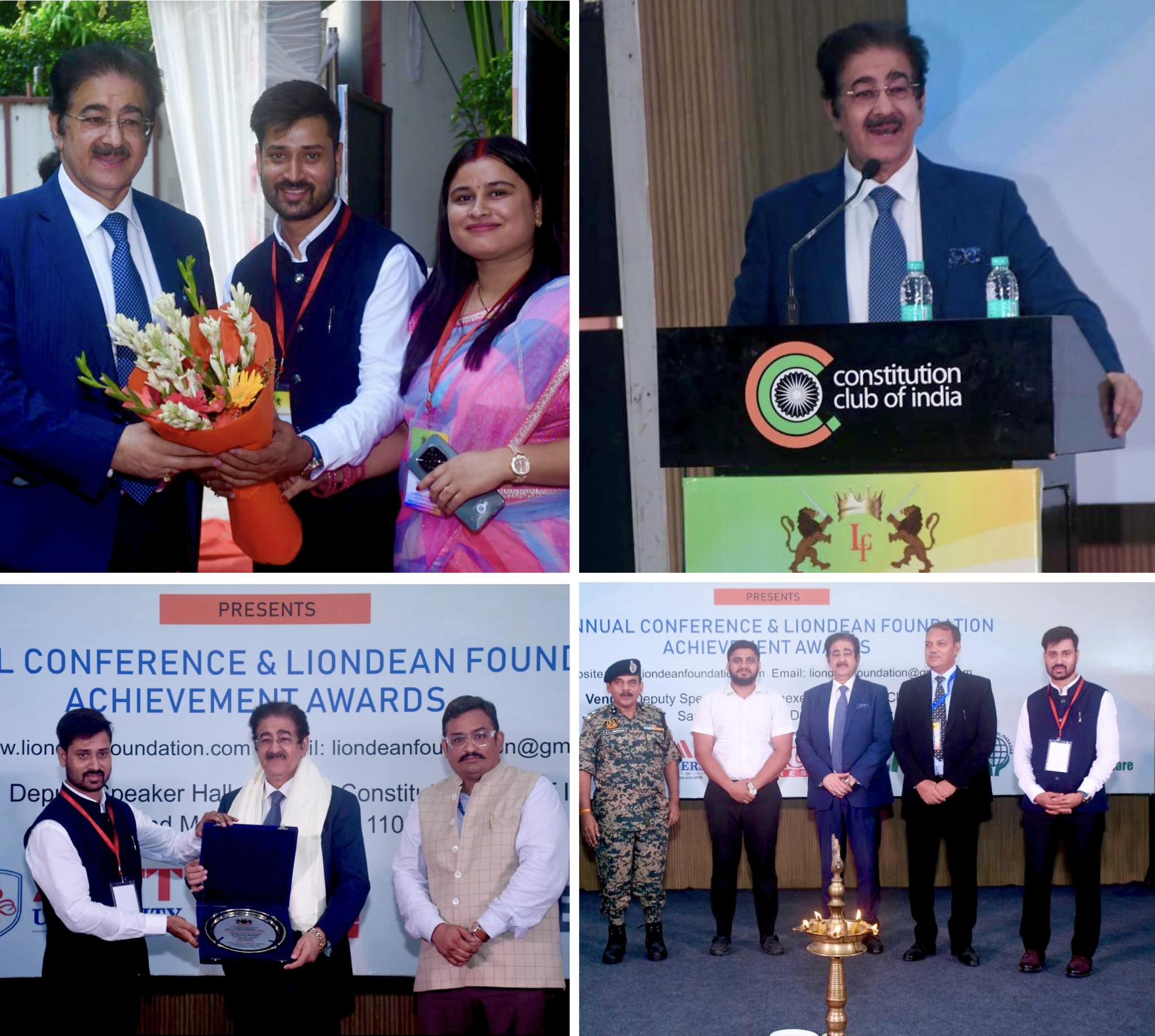 Liondean Foundation Achievers Award Ceremony Inaugurated by Dr. Sandeep Marwah at Constitution Club