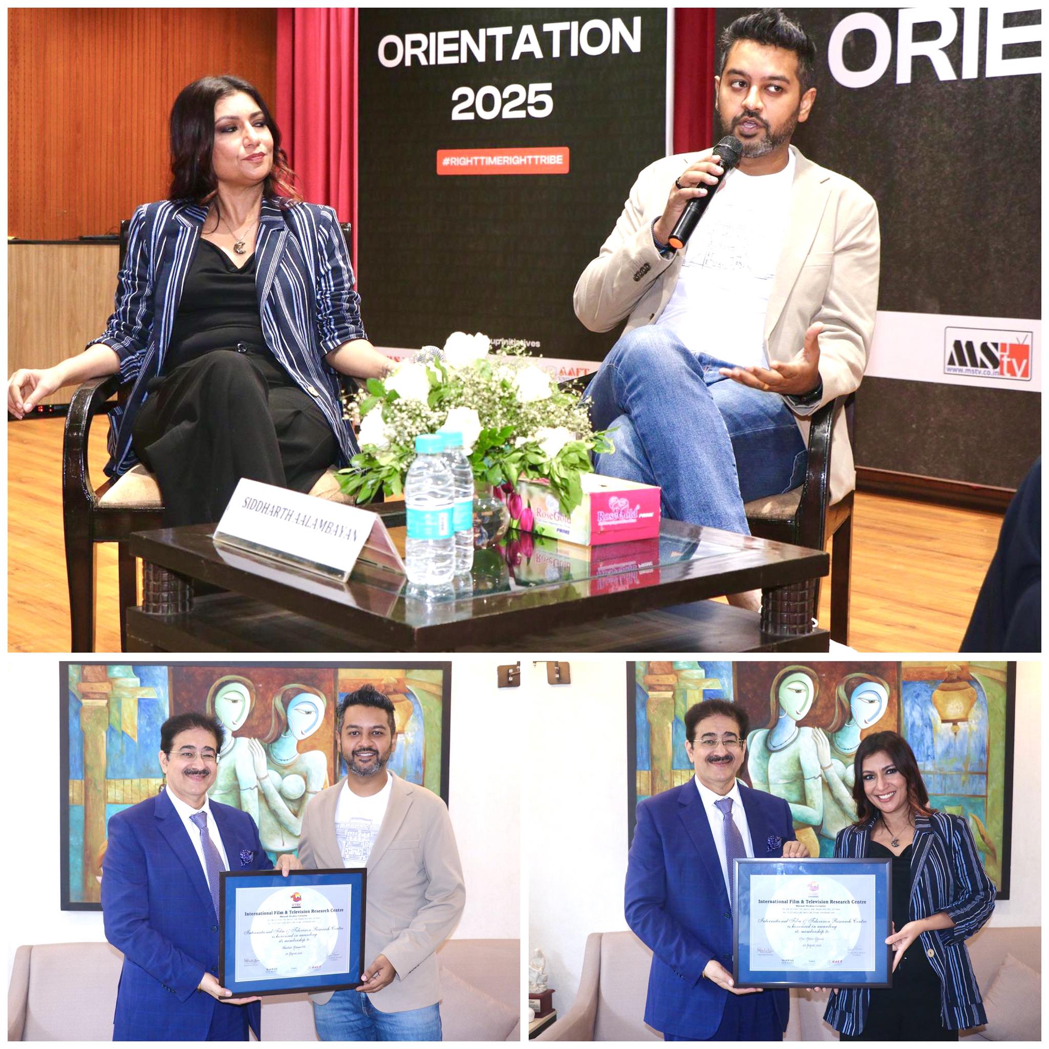 Nowshad Rizwanullah & Malini Agarwal Inspire Students at AAFT Orientation 2025