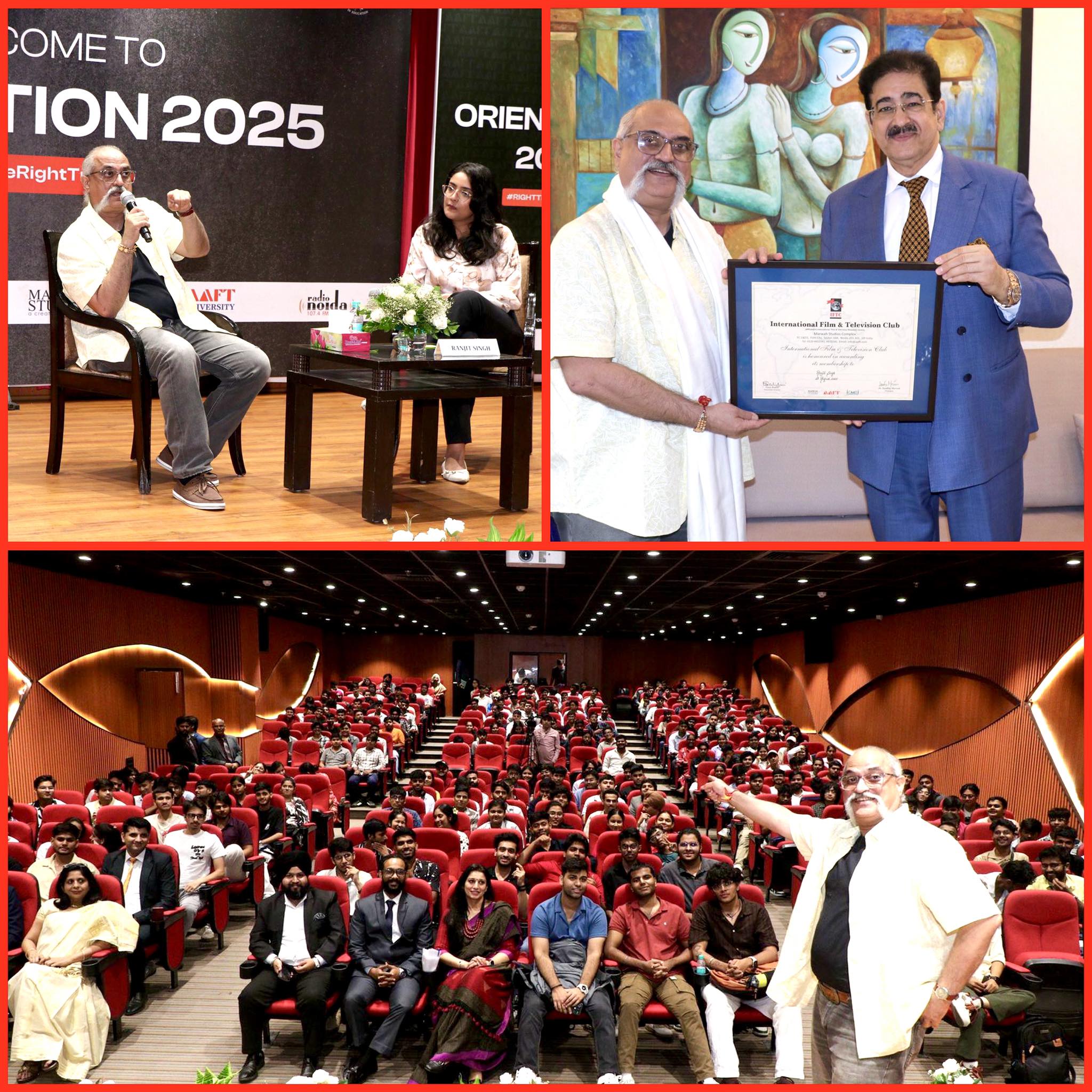 Ranjit Singh Inspires Students at AAFT Degree College Orientation Program