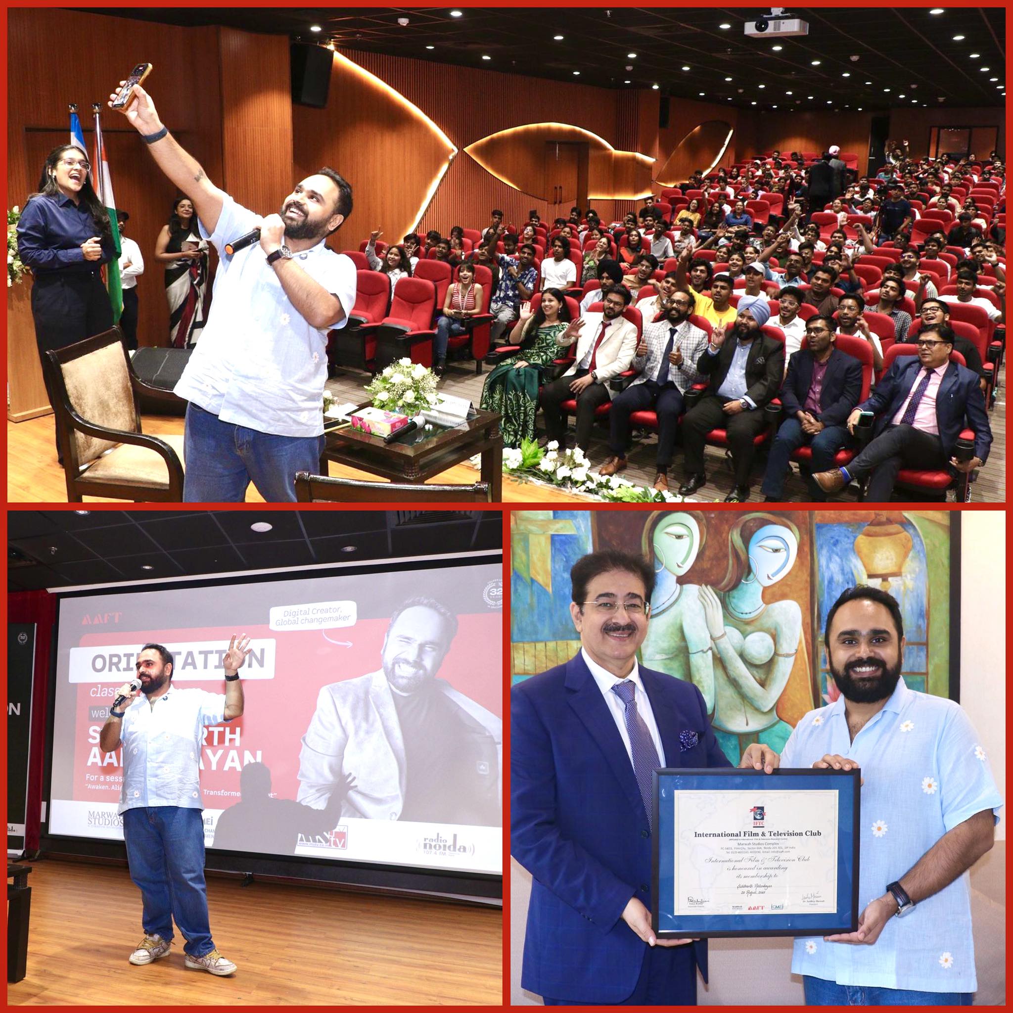 Digital Creator & Global Changemaker Siddhaarth Aalambayan Inspires Students at AAFT