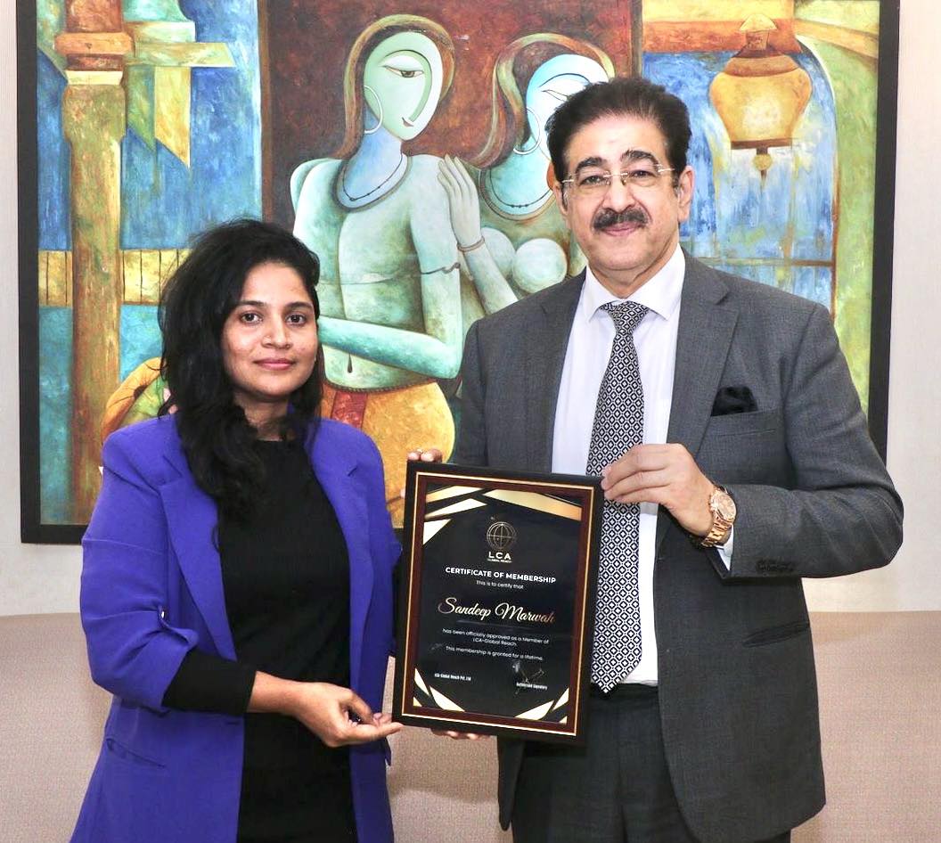 Dr. Sandeep Marwah Nominated Honorary Gold Member of LCA Business Networking Club