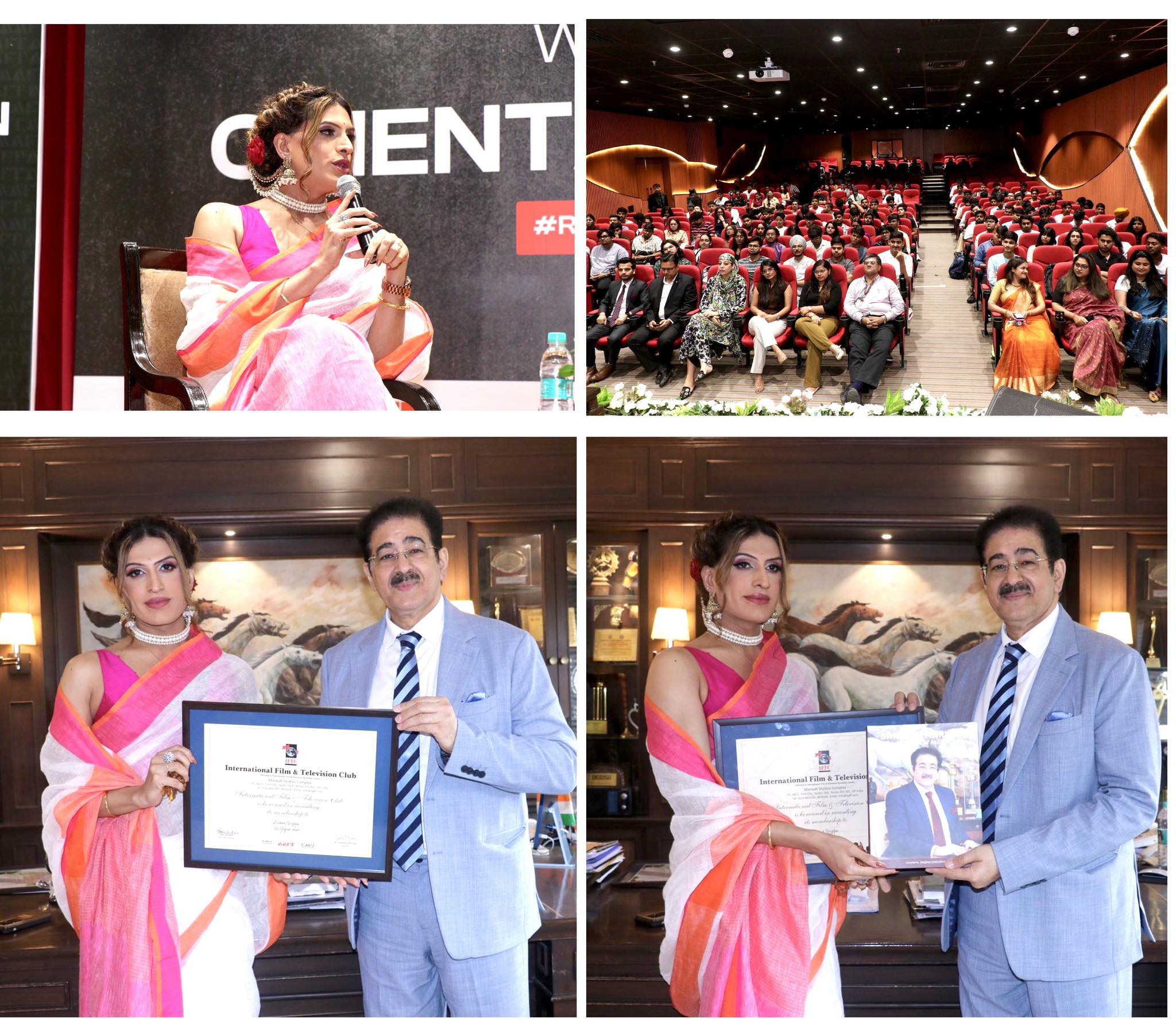 Anusha Dandekar Inspires Students at AAFT Orientation 2025