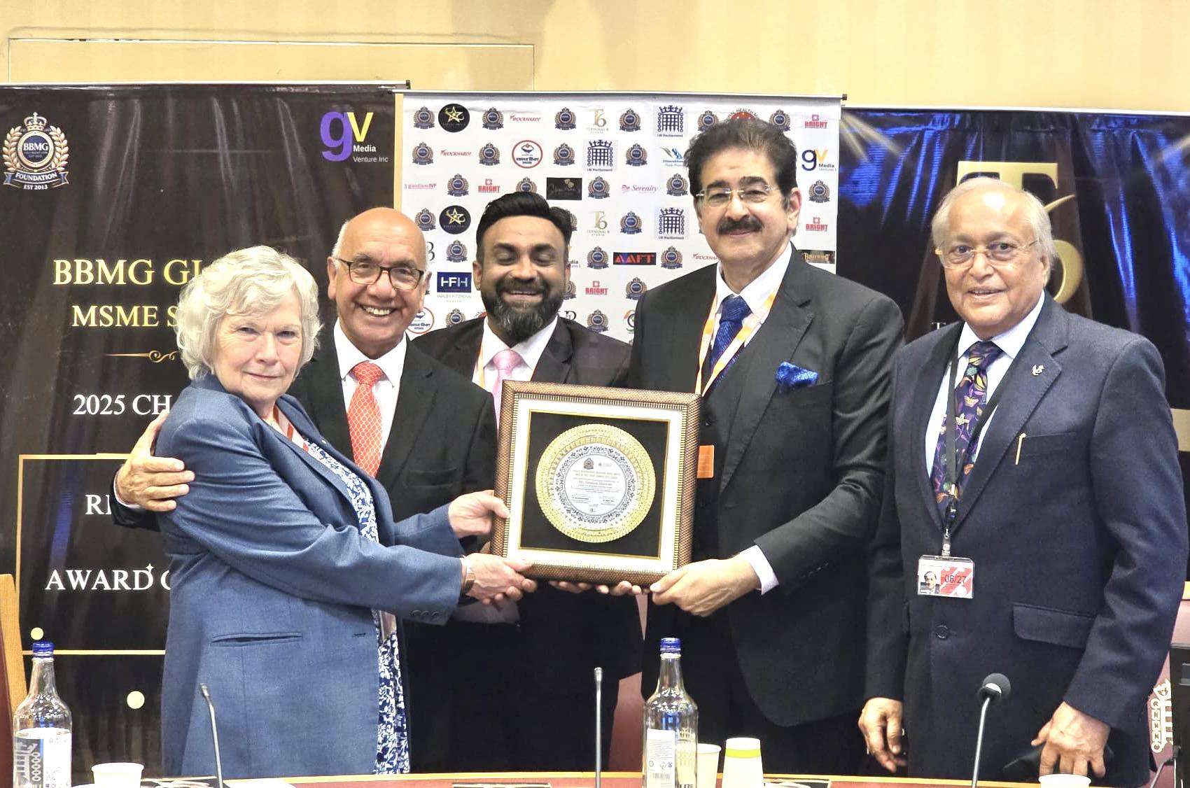 Dr. Sandeep Marwah Conferred with Prestigious “Global Art and Cultural Laureate” Award at the British Parliament
