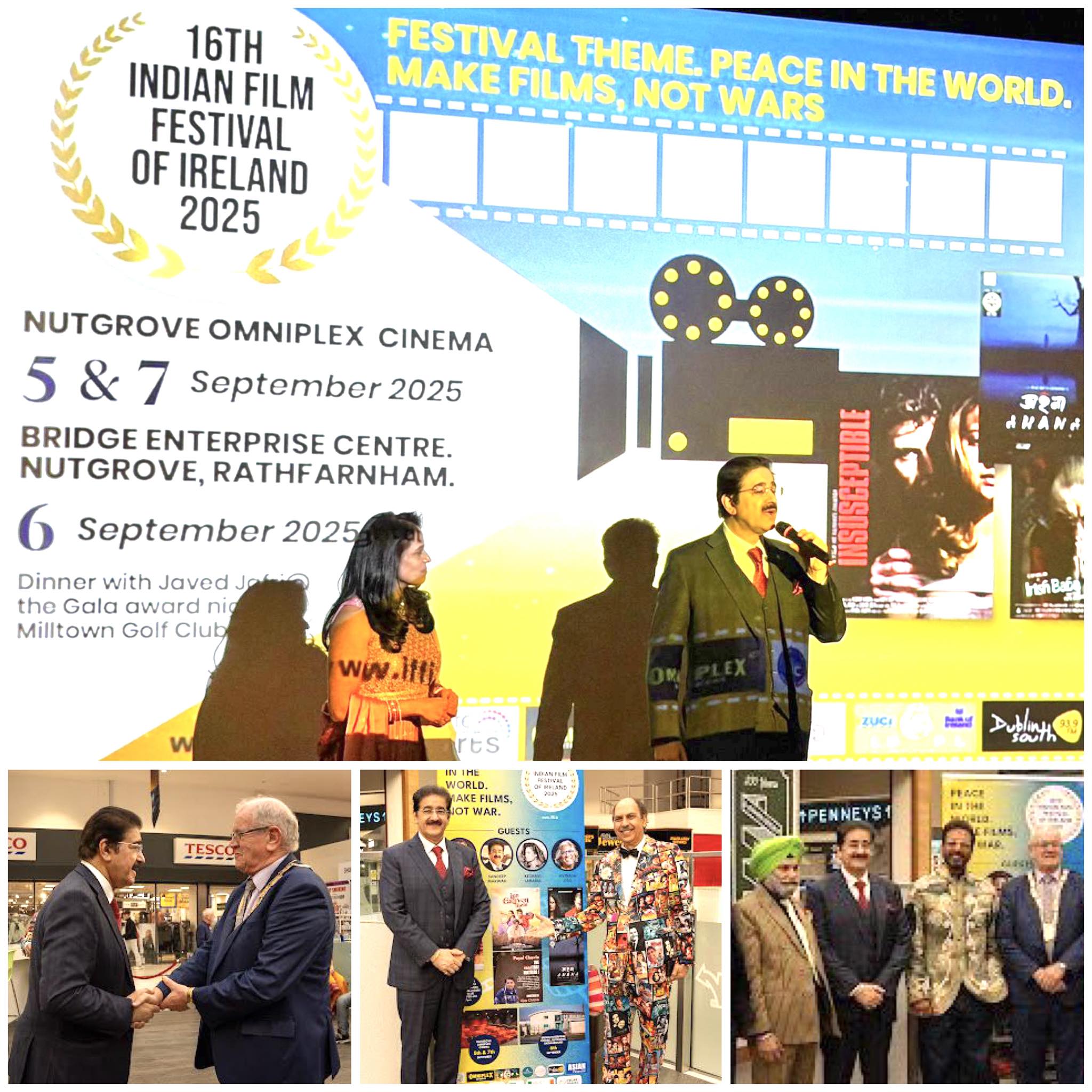 Dr. Sandeep Marwah Inaugurates the 16th Indian Film Festival of Ireland in Dublin with Great Splendor