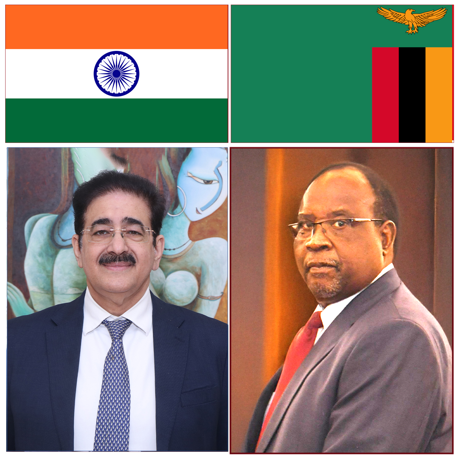 Dr. Sandeep Marwah Extends Greetings on Zambia’s Independence Day