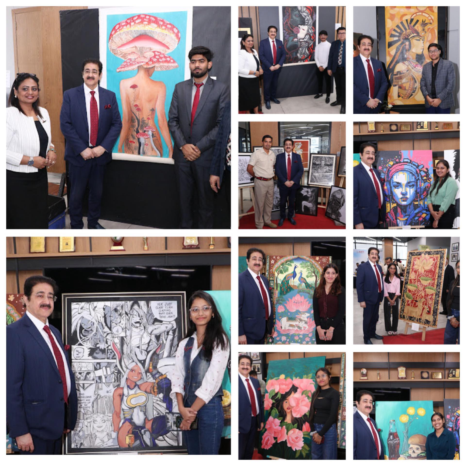 British Army Delegation Inaugurates Art Exhibition at AAFT During Indo–UK Business Meet