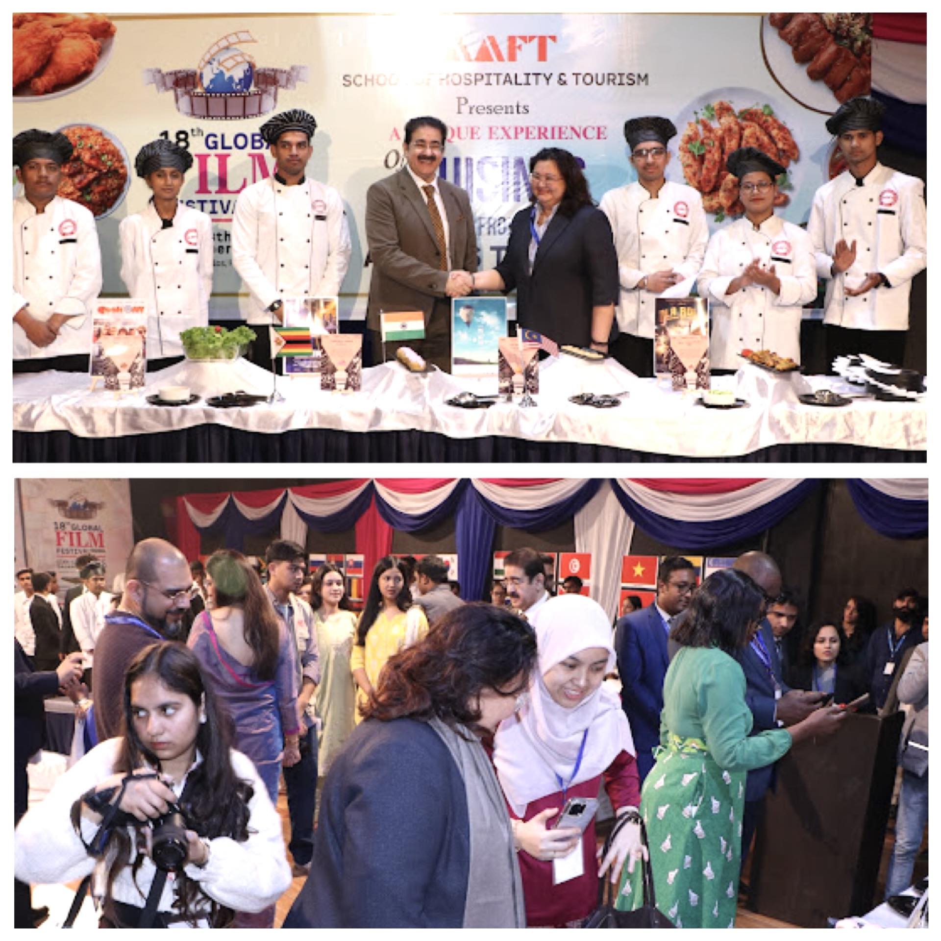 AAFT School of Hospitality & Tourism Presents Flavours of Malaysia at 18th Global Film Festival Noida 2025