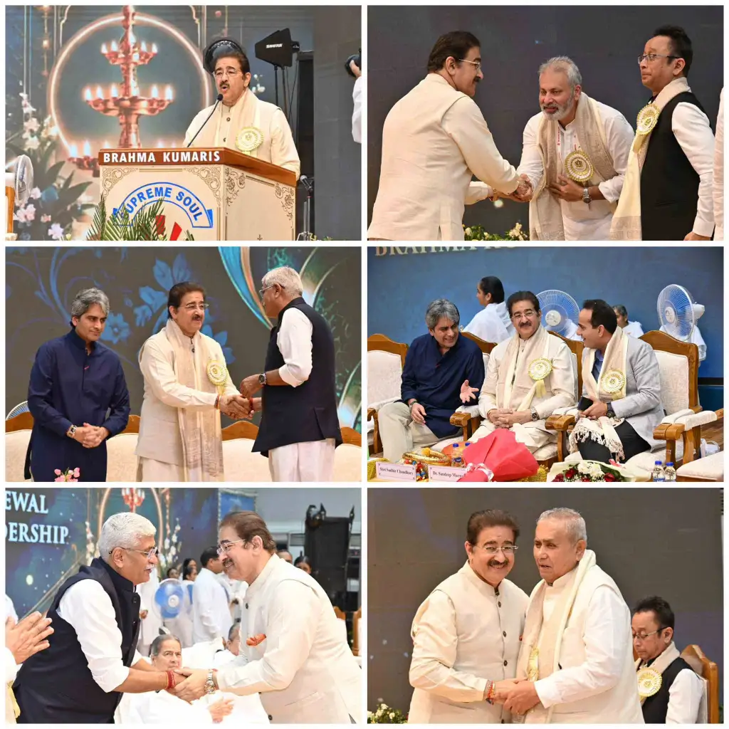 Dr. Sandeep Marwah Inaugurates Brahma Kumaris’ Global Summit 2026 at Mount Abu, Honoured with “Jewel of Bharat” Award